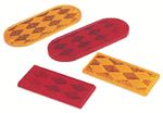 Fulton Products 74-71-180 RED REFLECTOR PAIR