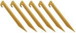 Coleman 2000016449 TENT STAKES YELLOW 6/PK