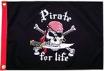 Taylor 1800 PIRATE FOR LIFE 12X18 FLAG