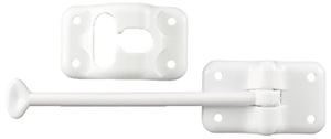 JR Products 10444 6  NYLON T-STYLE DOOR HOLD WHT