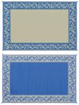 Ming's Mark Inc RC3-BLU 8X20 PATIOMAT BLUE/BEIGE
